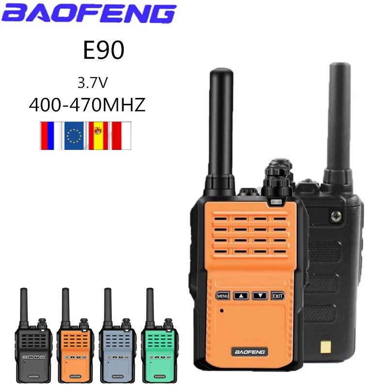 Baofeng BF E90 иди и болтай Walkie Talkie с гарнитурой 5 Вт Мощность ПВХ + ABS Портативный 16