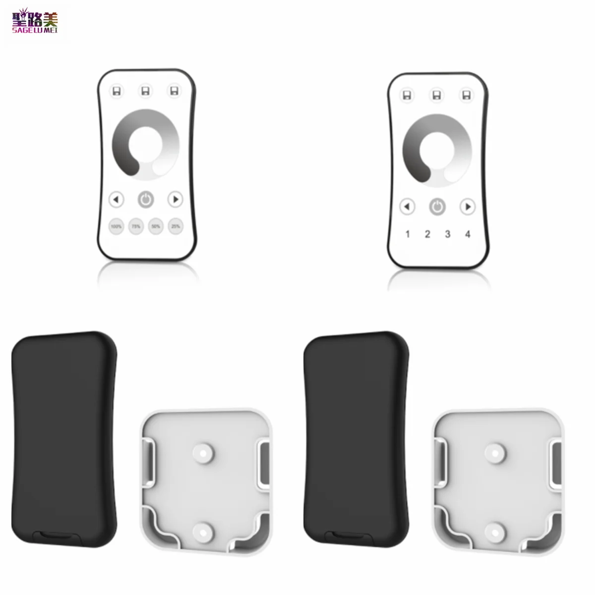 

2.4GHZ RF R6 4 Zone/ R6-1 1 Zone Brightness Dimming Remote Control Apply to Skydance Single color Controller For LED Strip Light