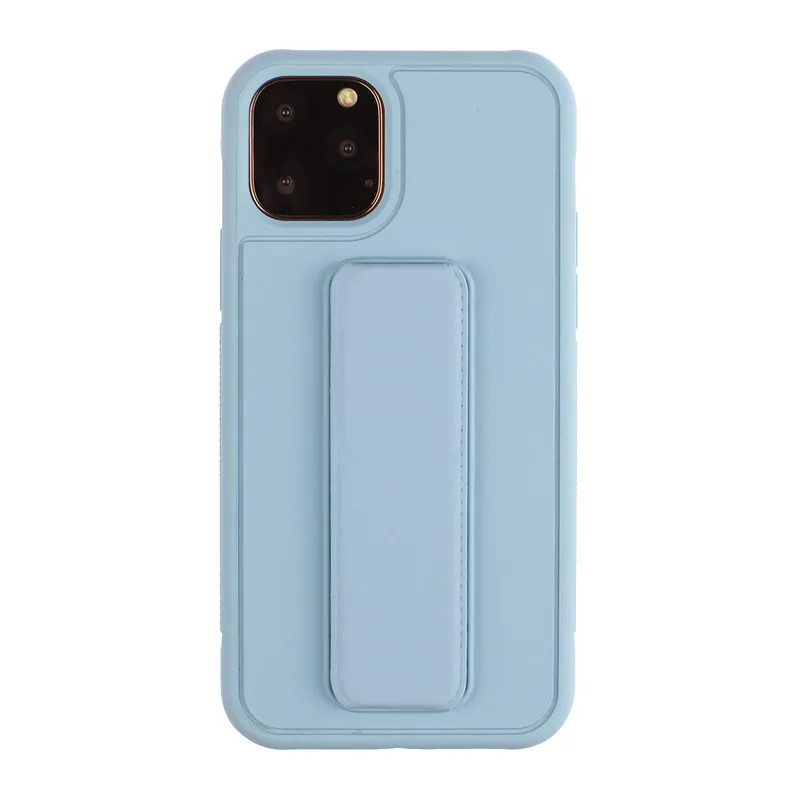 

For iphone 11 pro max cell phone case solid color kickstand vehicle available mobile phone cover