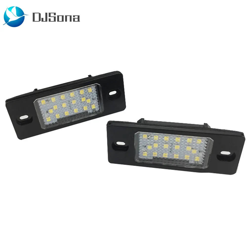 2 шт. 18SMD Автомобильный светодиодный светильник номерного знака для VW Tiguan Cayenne Touareg