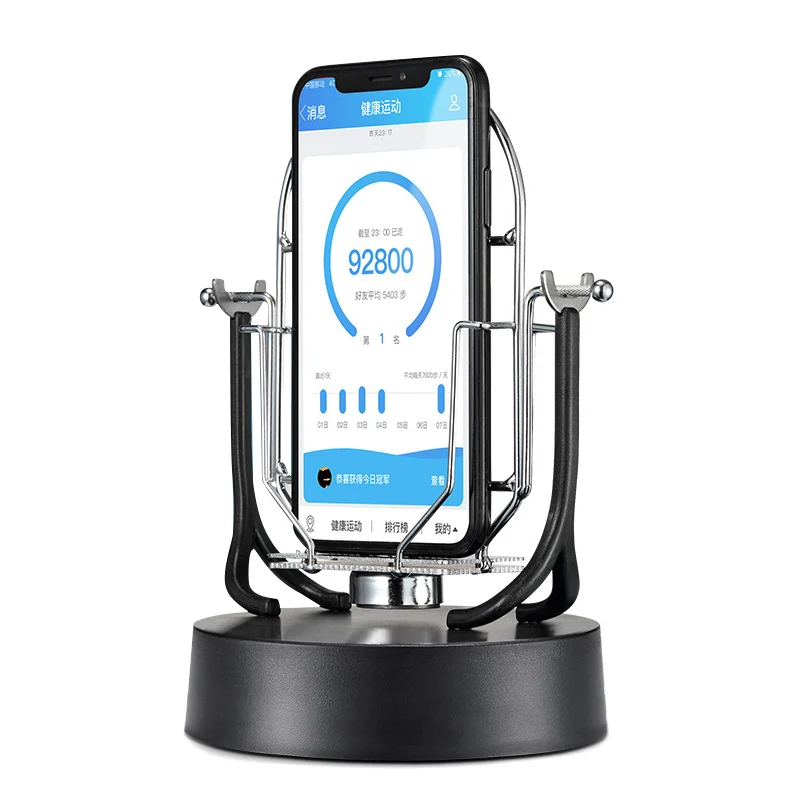 

Double Phone Swing Device Automatic Shake Wiggler Step Earning Mobile Phone Holder @M23