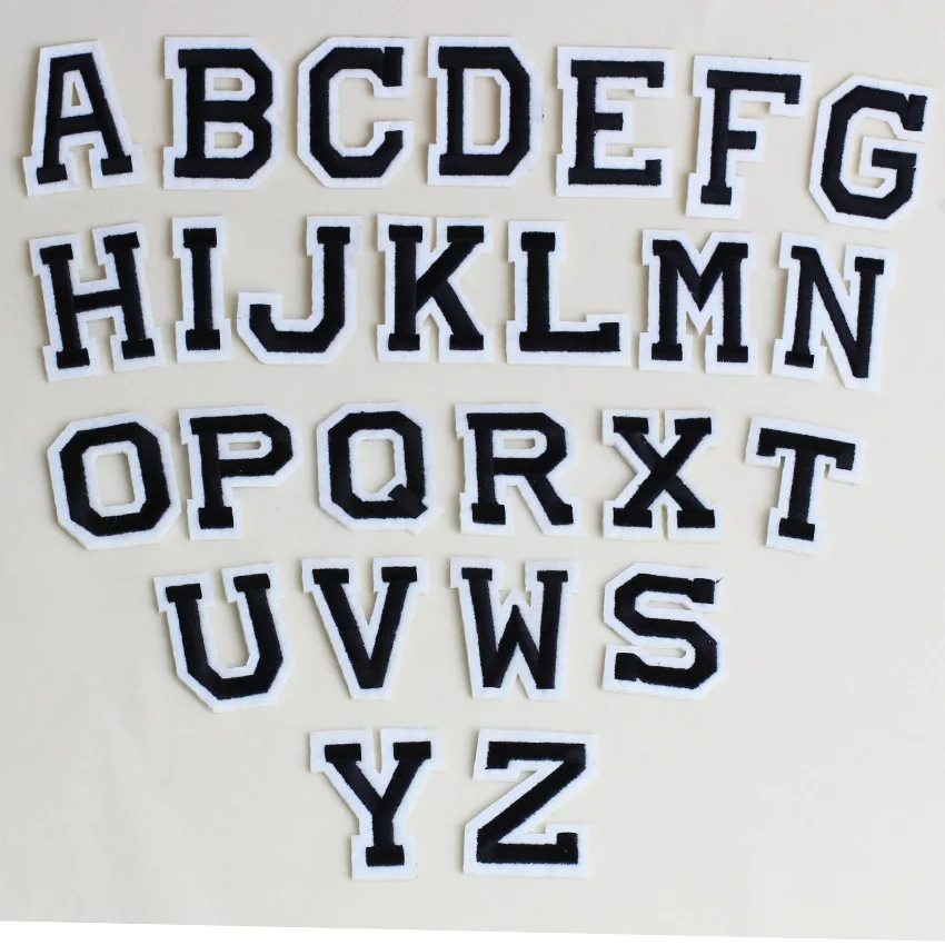 Вышивка GUGUTREE нашивки с буквами алфавитом значки аппликация для одежды|Заплатки| |