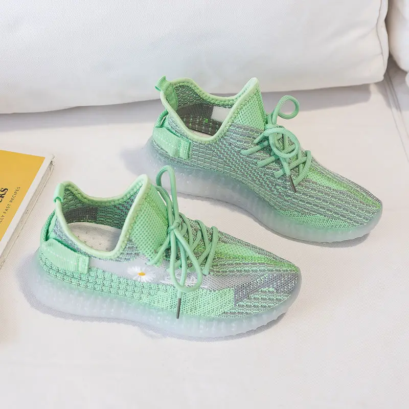 Женские прозрачные кроссовки удобная обувь в стиле Харадзюку на платформе