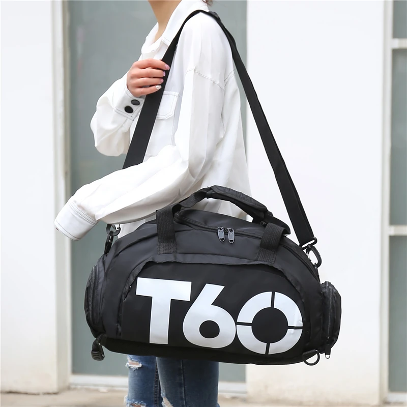 Brand New Men Sport Gym Bag Women Fitness Waterproof Outdoor Separate Space For Shoes pouch rucksack Hide Backpack sac de T60