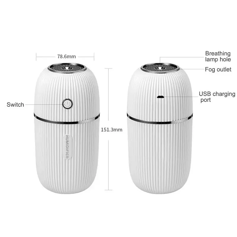

Air humidifier aromatherapy essential oil diffuser ultrasonic aromatherapy atomizer portable USB home vehicle