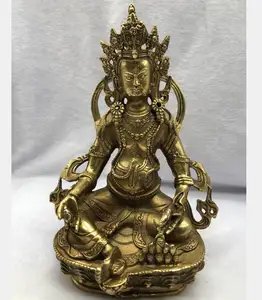 China brass huang god of wealth Buddha crafts statue