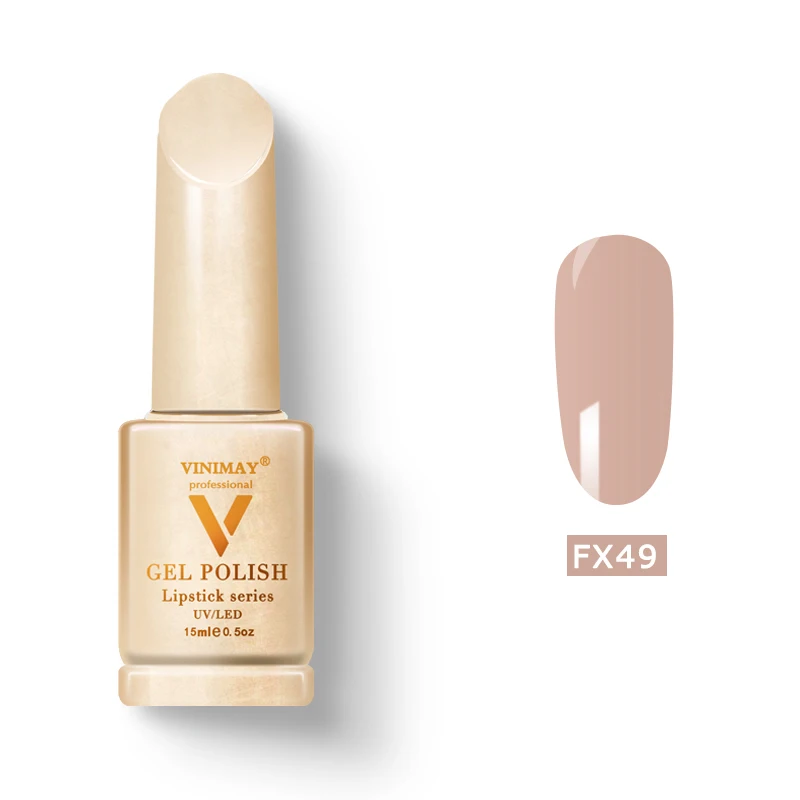 FX49 VINIMAY акриловый гель для маникюра УФ гель лак для ногтей растворяемый Гель-лак гель Лак Цвет праймер маникюр ногтей гель лак салон 15 мл - Цвет: FX49