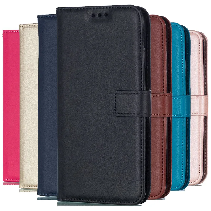 

Solid Color Leather Wallet Case For Sony Xperia Z3 Z5 Compact M4 M5 E4 E5 XZ XZ1 XA Ultra XA2 L1 L2 Flip Cover Card Slot Bags