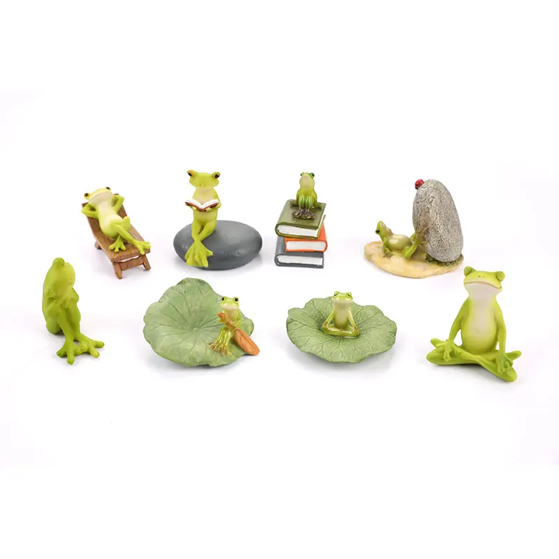

Frog Garden Figurines Miniature Landscape Home Decors Accessories Gift Souvenirs