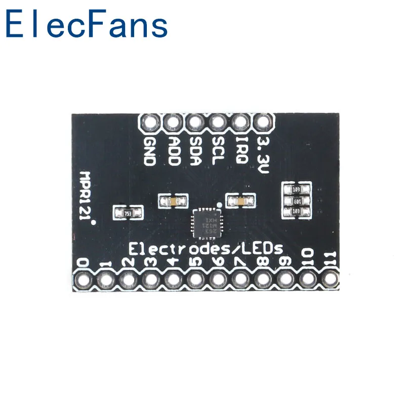 MPR121 V12 емкостный сенсорный модуль управления ler клавиатурой I2C IIC макетная плата