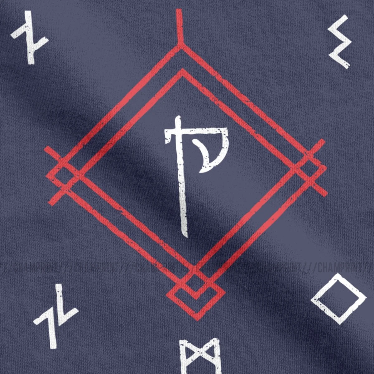 Мужские футболки с надписью God Of War Game Runes одежда из чистого хлопка Винтажная