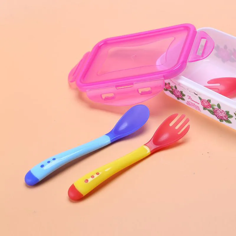 Soup Spoon Healthy Infant Sensing Temperature Sucker Kitchen Cooking Rice Childre Tableware | Дом и сад