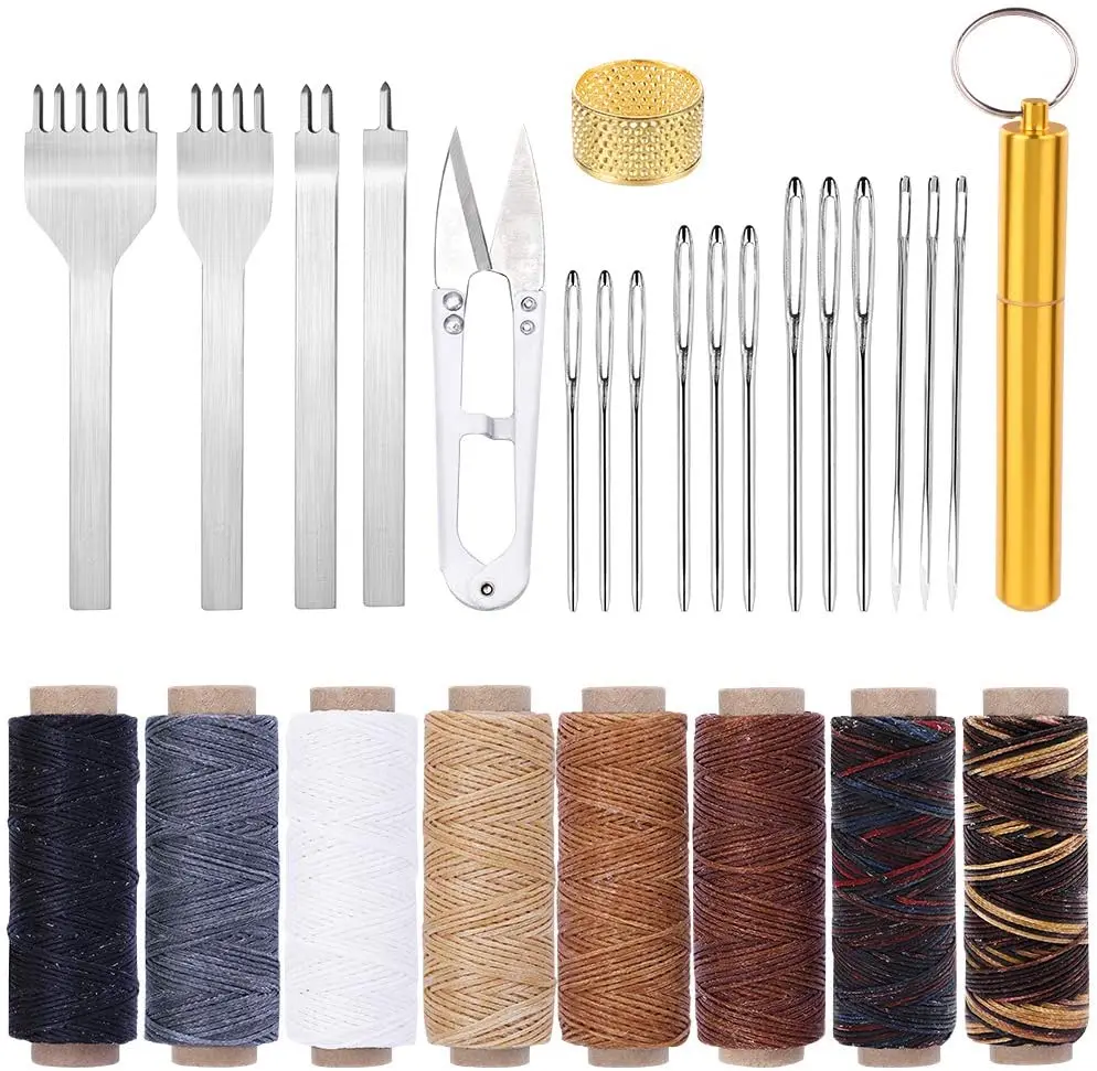 Imzay кожаные швейные инструменты и рабочие принадлежности с зубчатым дырокол