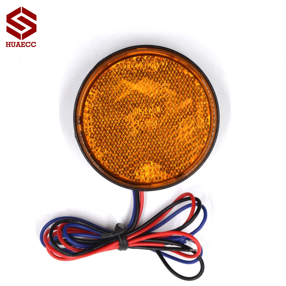 JAER круглые прямоугольные тормозные сигнальные огни отражатель мотоцикла задний