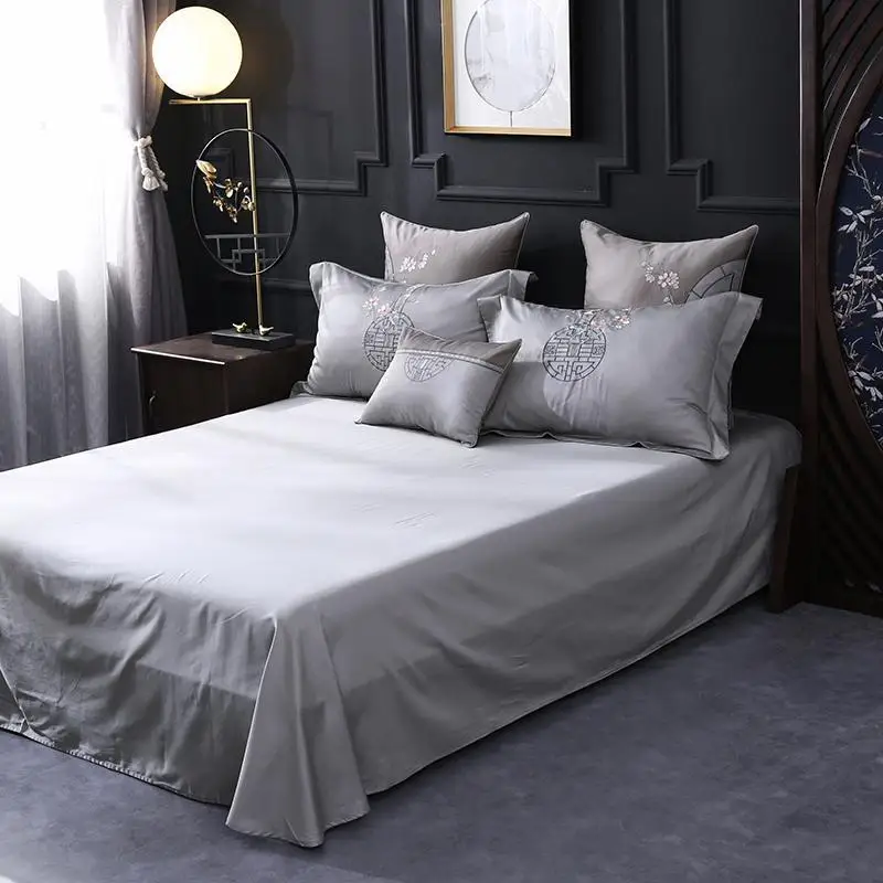 J2 с вышивкой в китайском стиле Постельное белье автоматическая крышка King Размеры