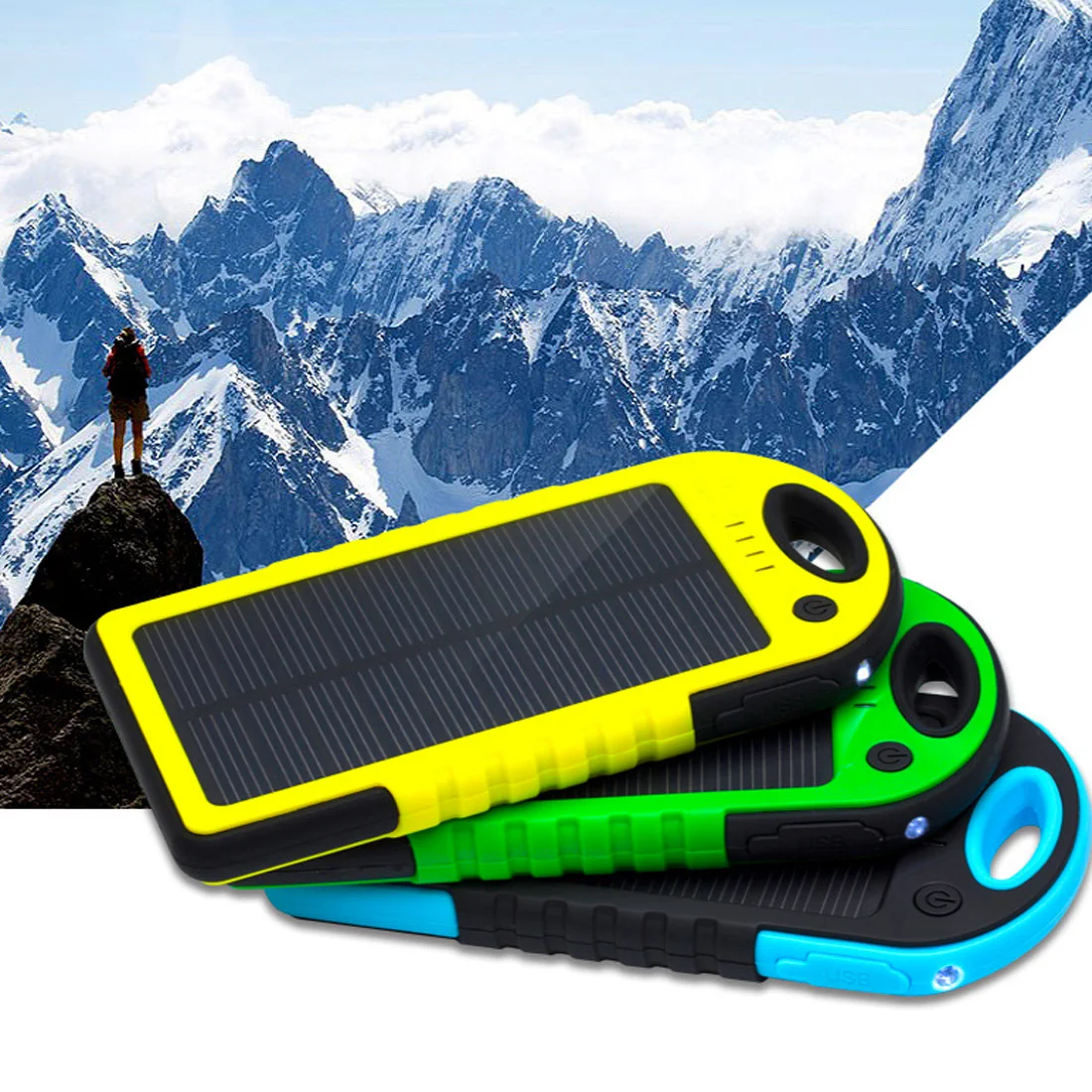 Marsnake водонепроницаемый внешний аккумулятор 12000 мАч с двумя USB-портами полимерное