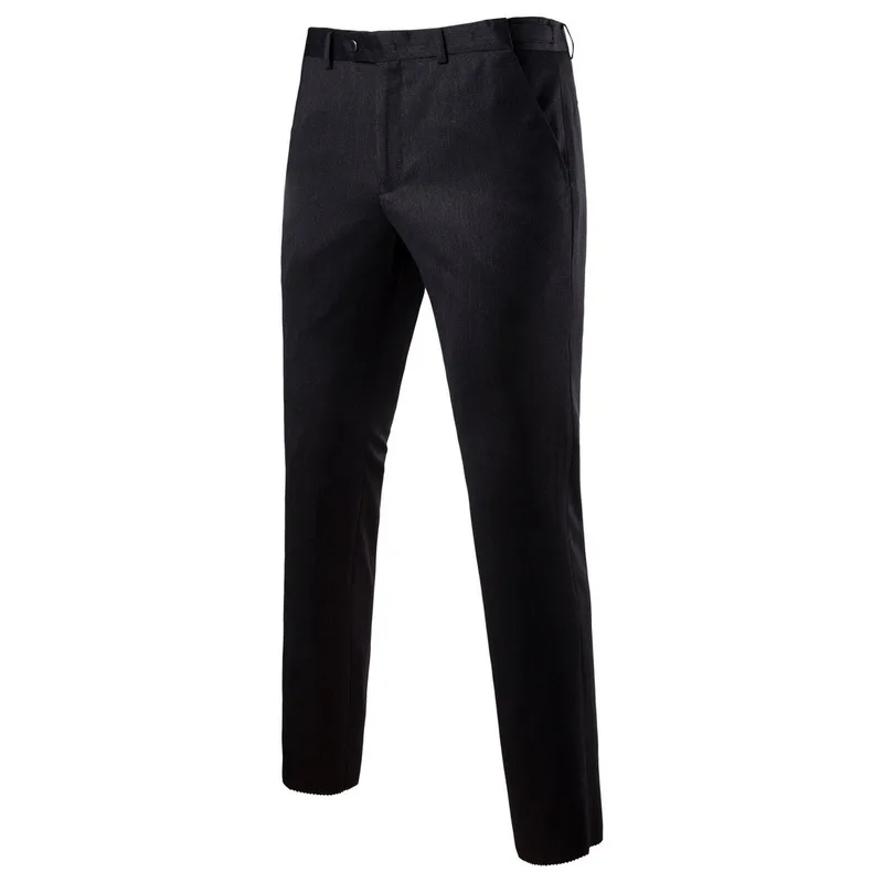 

Men's Suit SET 2021 High Quality Business Fashion Slim Formal Wedding Dress Black Suit Jacket + Pants 2-Piece Set Men's Clothing