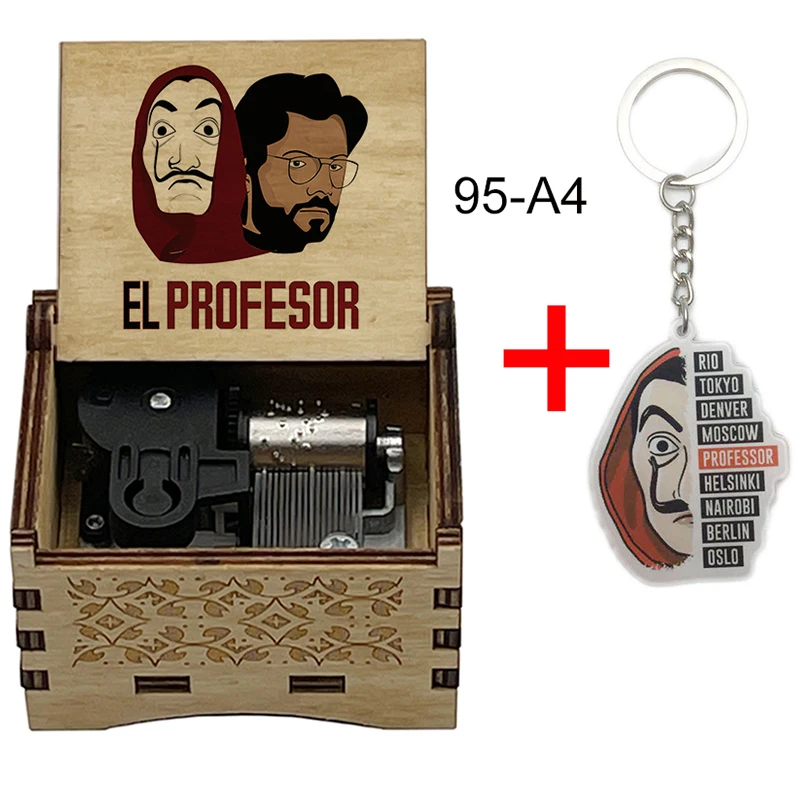 Цветной принт бумажный дом заводная механическая музыкальная шкатулка Белла Чао