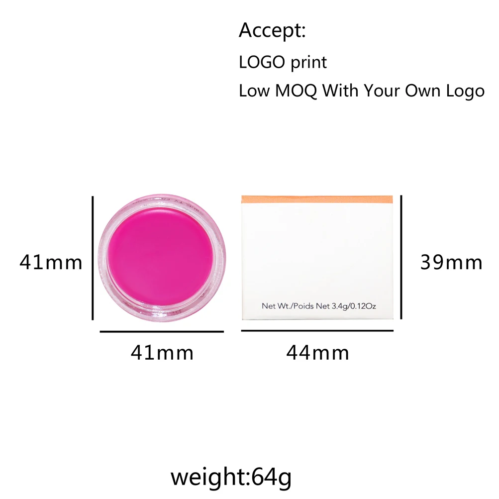 Кремовые румяна для лица увлажняющие стойкие 6 цветов