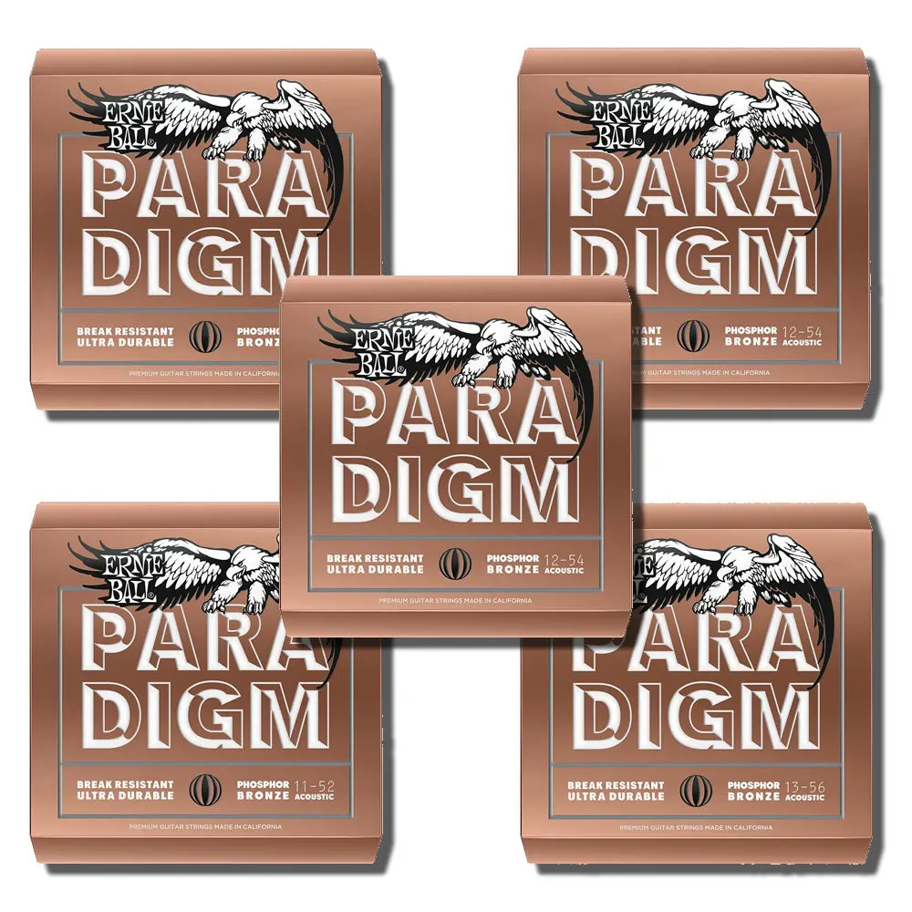 Струны для акустической гитары Ernie Ball доступны в бронзе 80/20 или фосфорной | Спорт и