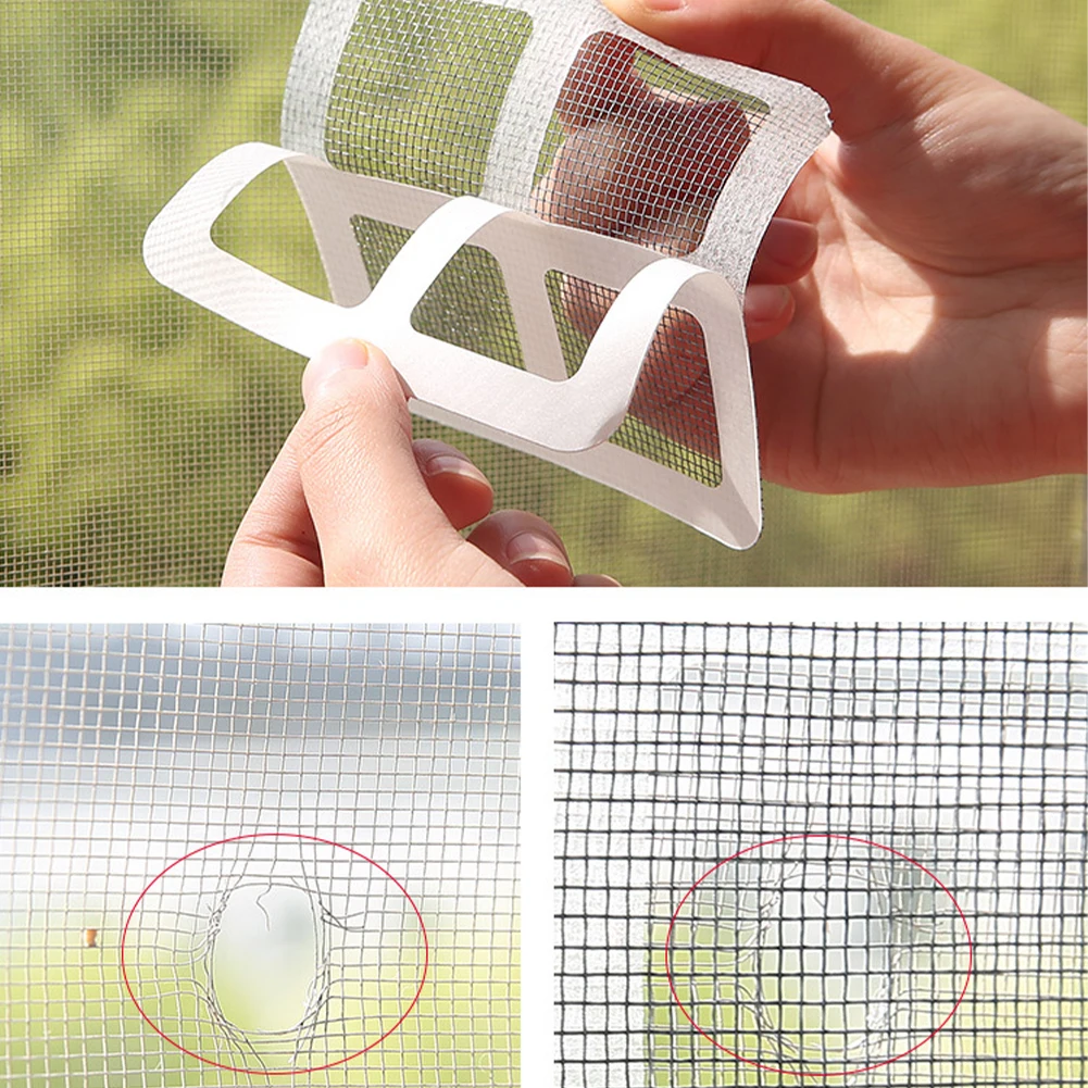 

3/5/10Pcs Anti-Insect Fly Bug Door Window Mosquito Screen Net Repair Tape Patch Self Adhesive Repair Tape Window Repair Mesh