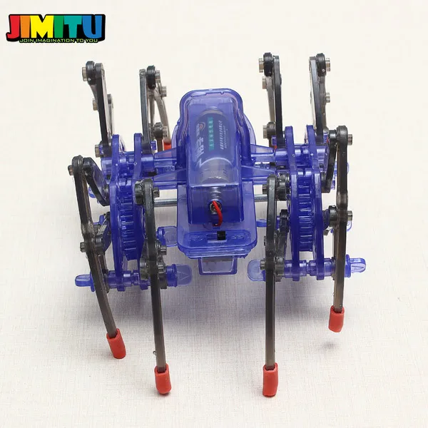 JIMITU DIY собрать умный электрический робот паук игрушка образовательный набор