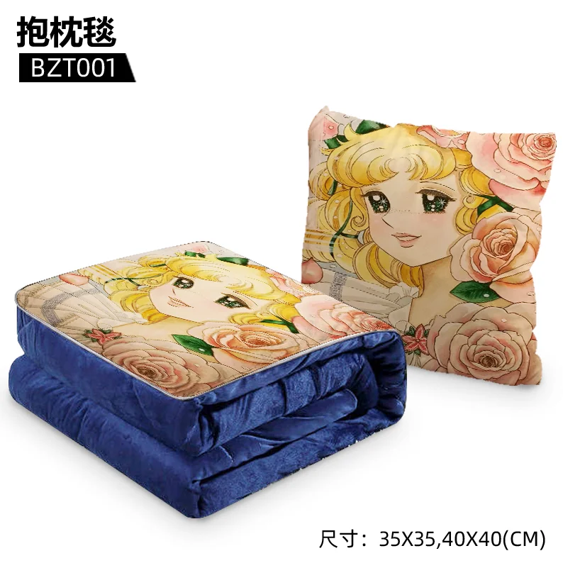Карамельные милые аниме индивидуальное складное одеяло теплое украшение для