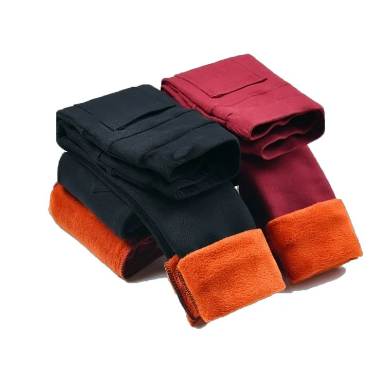 Теплые зимние брюки для девочек VEENIBEAR бархатные брюки-карандаш леггинсы детские