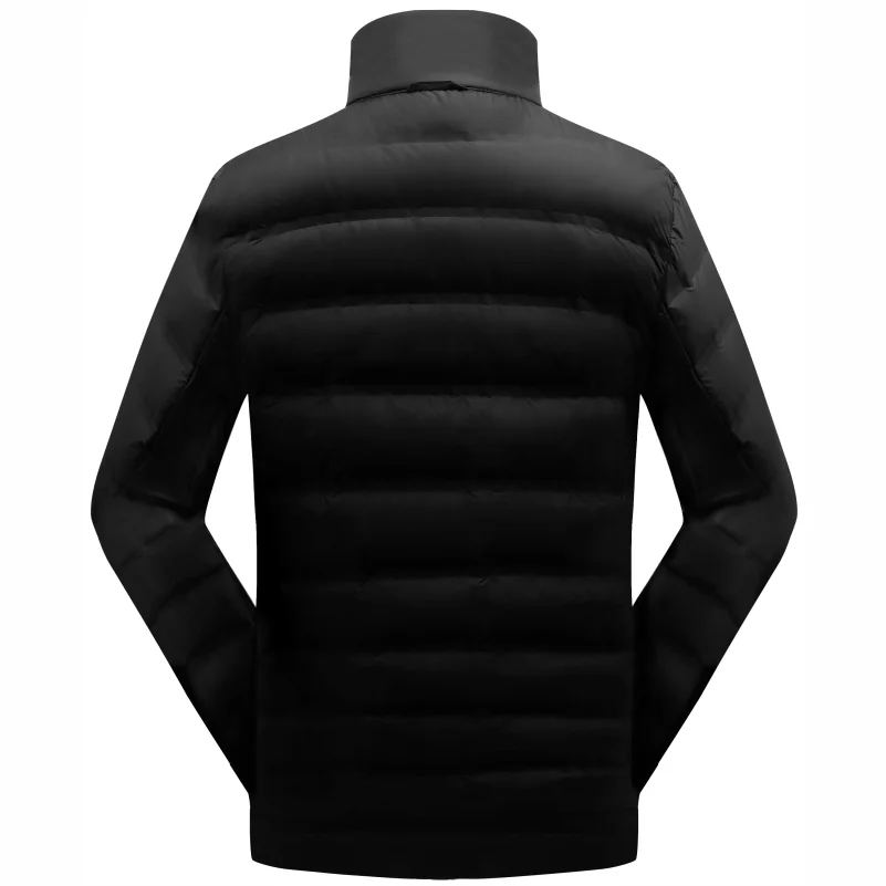 2021 new autumn and winter lightweight down jacket men's fashion hooded short large ultra-thin lightweight youth slim jacket dow
