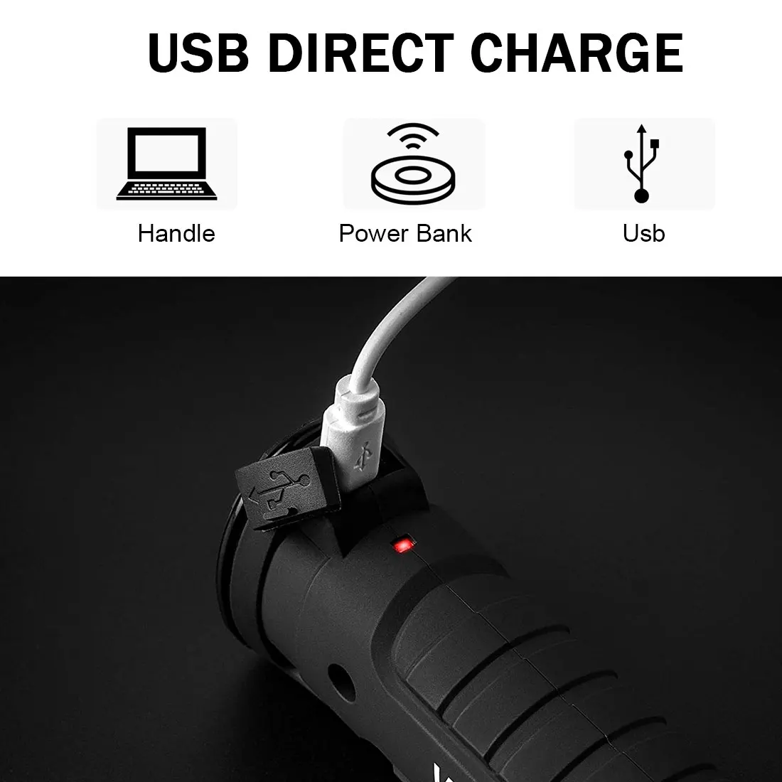 

Magnetic Torch Lanterna Hanging Hook Lamp COB LED Flashlight Portable USB Rechargeable 5 Mode Working Light for Outdoor Camping