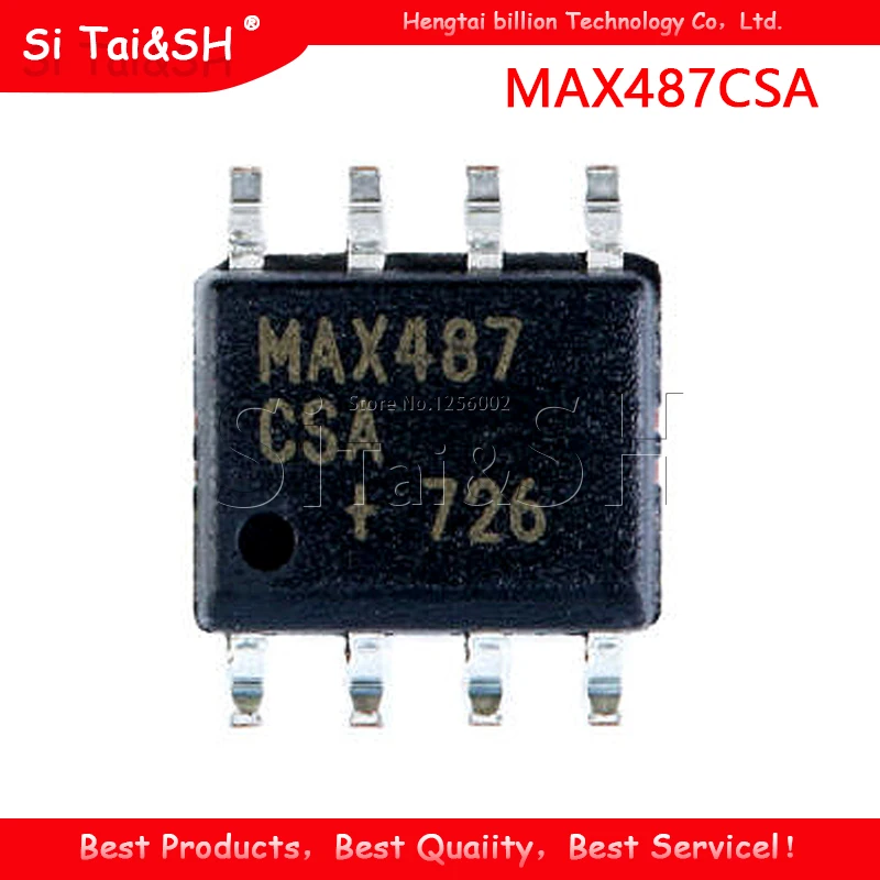 20 шт. MAX487CSA SOP8 MAX487 IC RS 485/RS 422 Transceiver новый оригинальный|Интегральные схемы| |