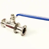 Fit 38mm 1-1/2" Pipe OD x 1.5" Tri Clamp Sanitary Ball Shut Off Valve SUS 304 Stainless Beer Brewing Home