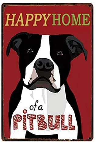 

Warning Dangerous Dog Aluminum Signs Kitchen Decor Metal Bar Coop Sign12x8Inch