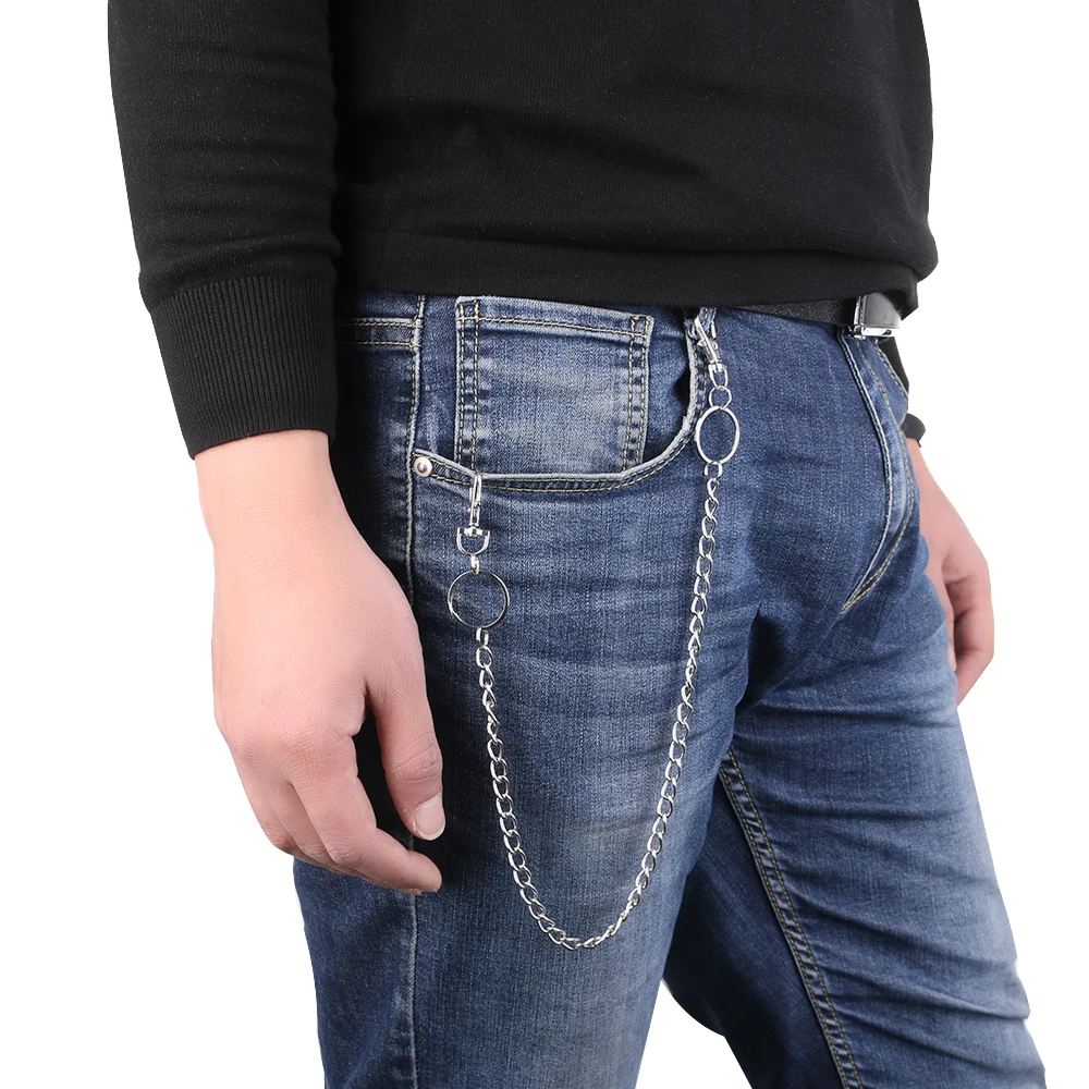 Для мужчин в стиле &quotхип хоп&quot ювелирное изделие длинная металлический кошелек