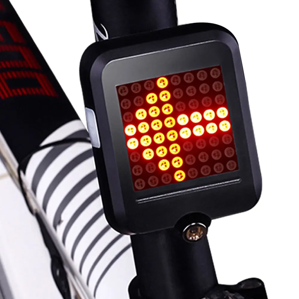 Bicycle Rear Taillight Automatic Direction Indicator USB Rechargeable Cycling MTB Outdoor Bike Safety Warning Turn Signals Light | Лампы и