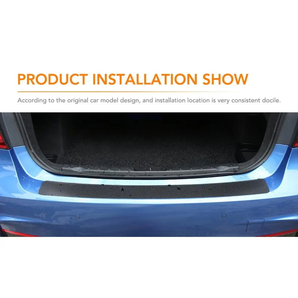 Автомобильные универсальные пороговые наклейки из углеродного волокна защитная