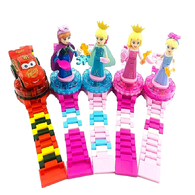 Детский конструктор Холодное сердце аниме Анна и Эльза Микки |