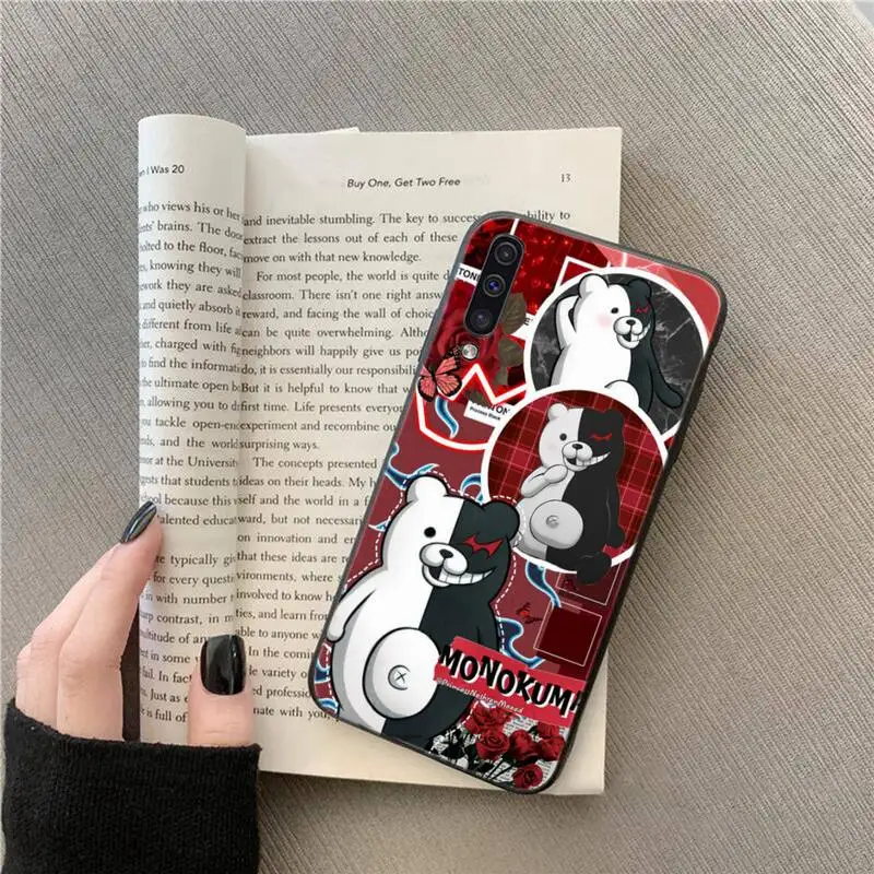 

cute Monokuma Cartoon Phone Case For Samsung Galaxy M10 20 30 A 40 50 70 71 6S A2 A6 A9 2018 J7 CORE PLUS STAR S10 5G C8