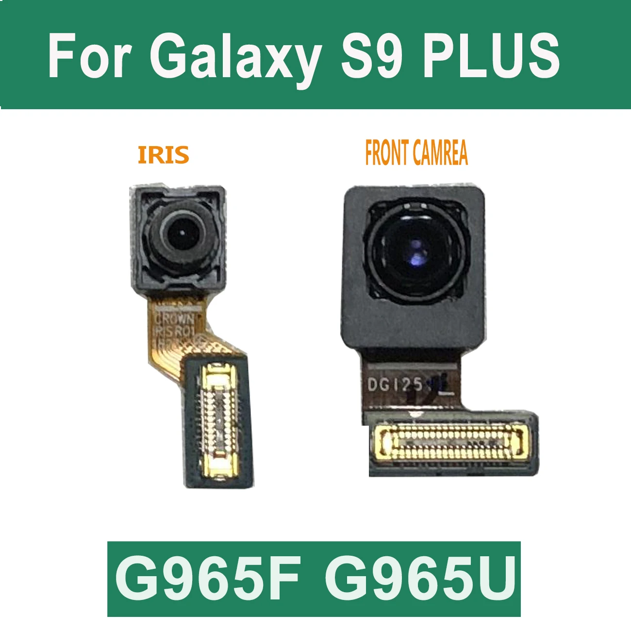 Original For Samsung Galaxy S9 Plus G965F G965FD G965U Rear Big Main Back Camera Flex Cable Iris recognition Front Facing | Мобильные