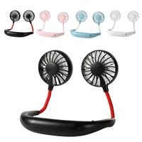 portable hands free mini usb hanging air cooler neck fan summer sports fan small air conditioning appliances mini fans