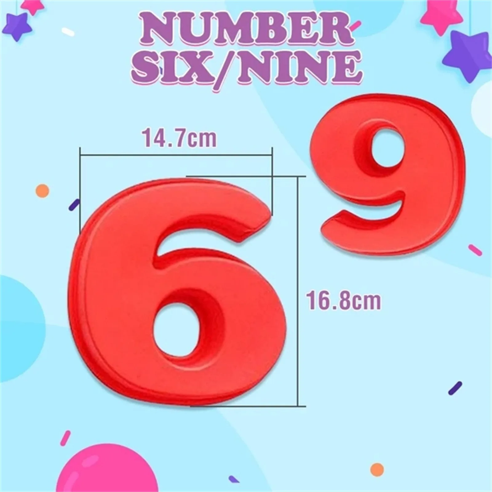 

9 Pieces Whole Set Large Silicone Number Mold Numbers Cake Moulds Baking Trays For Birthday Wedding 4/10 Inch (10/25cm)