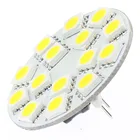 15LED G4 раунд света SMD 5050 переменного токаDC10-30V задняя штифта белый теплый белый натуральный белый MR11 MR16 галогеновая Замена 10 шт.лот