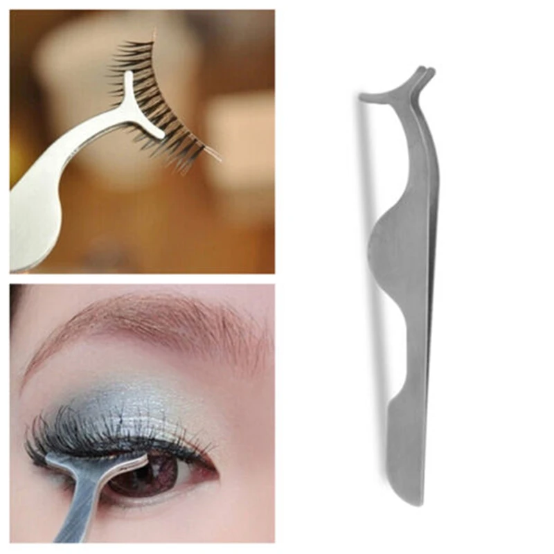 3 цвета Пинцет для накладных ресниц инструменты макияжа нержавеющая