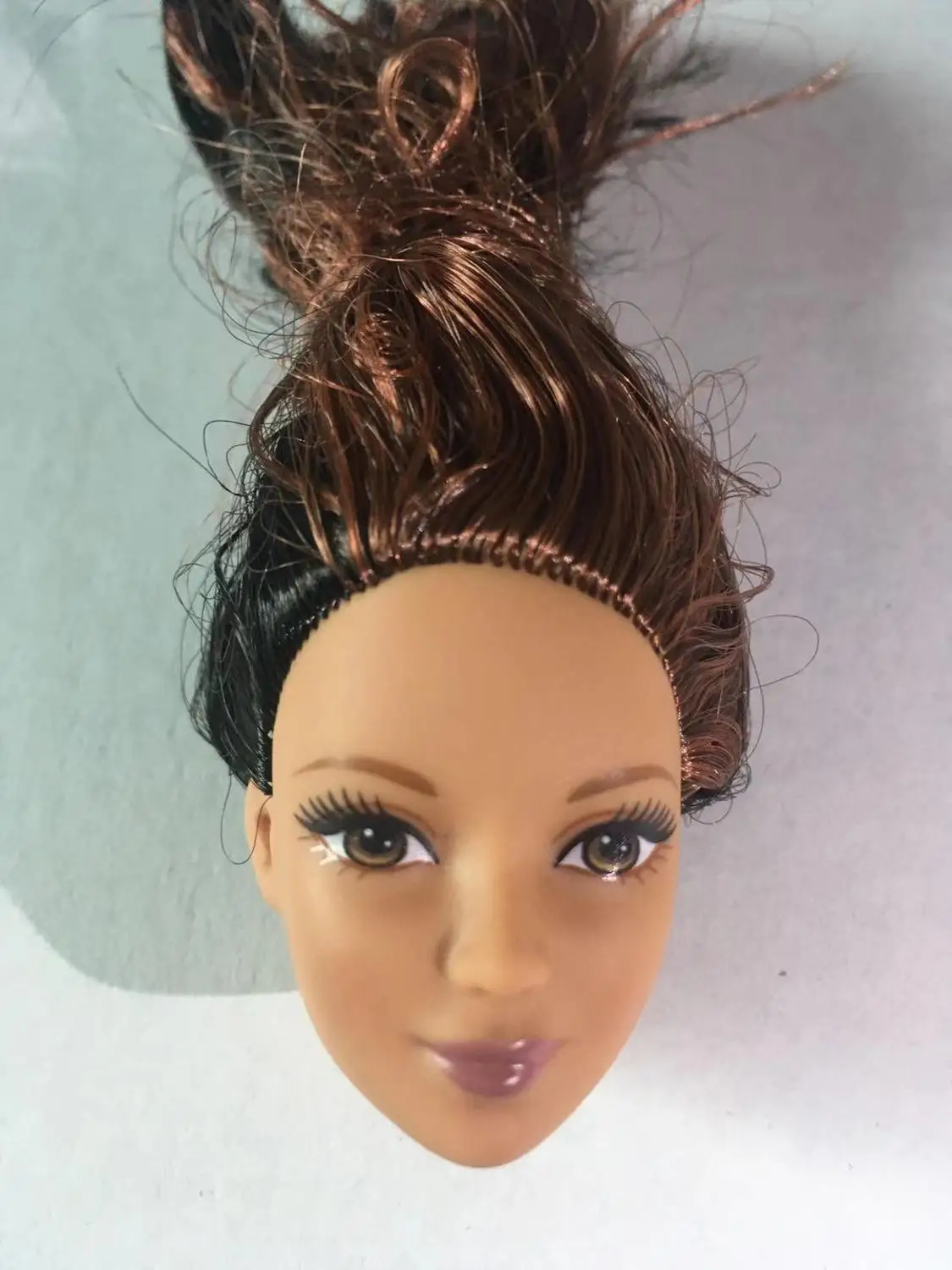 as pics Dimple лицо кукла игрушка голова принцесса редкая коллекция кукла голова девочка DIY туалетный волос игрушки Детский Макияж DIY игрушка девочка подарок на день рождения - Цвет: as pics