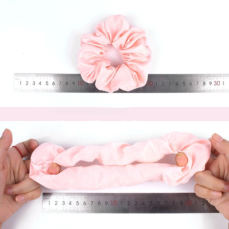 1 шт. Модные женские милые атласные резинки для волос яркого цвета девочек