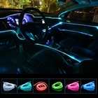 EL Wire автомобильная светодиодная лента для неонового декоративного освещения для Mitsubishi Asx, Lancer 10, Outlander, Pajero Sport 9, Colt, Galant Grandis