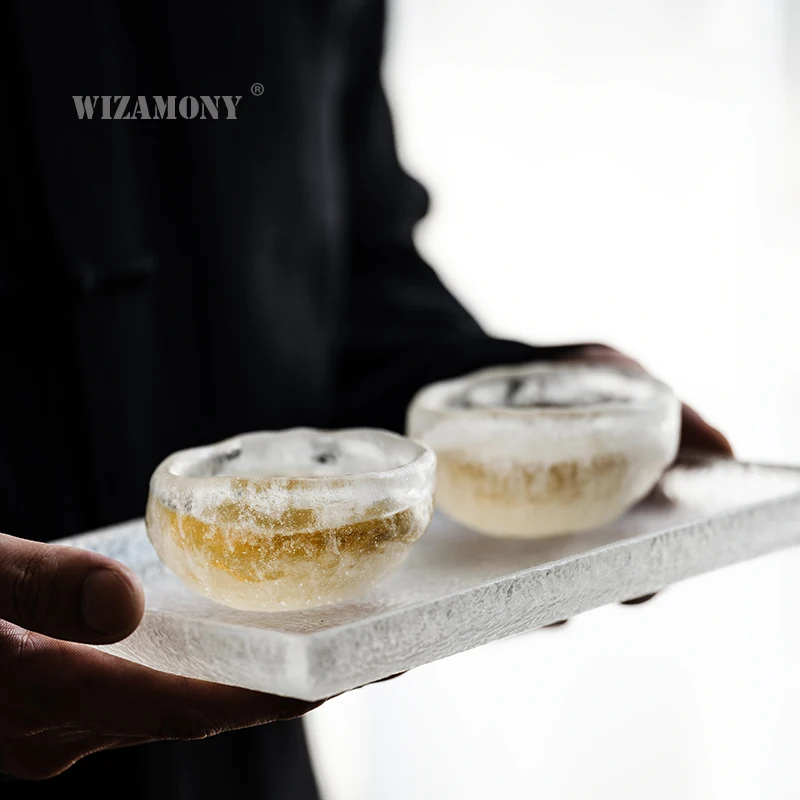 Посуда для напитков из ледяной глазури WIZAMONY чайный сервиз чайная чашка с белой