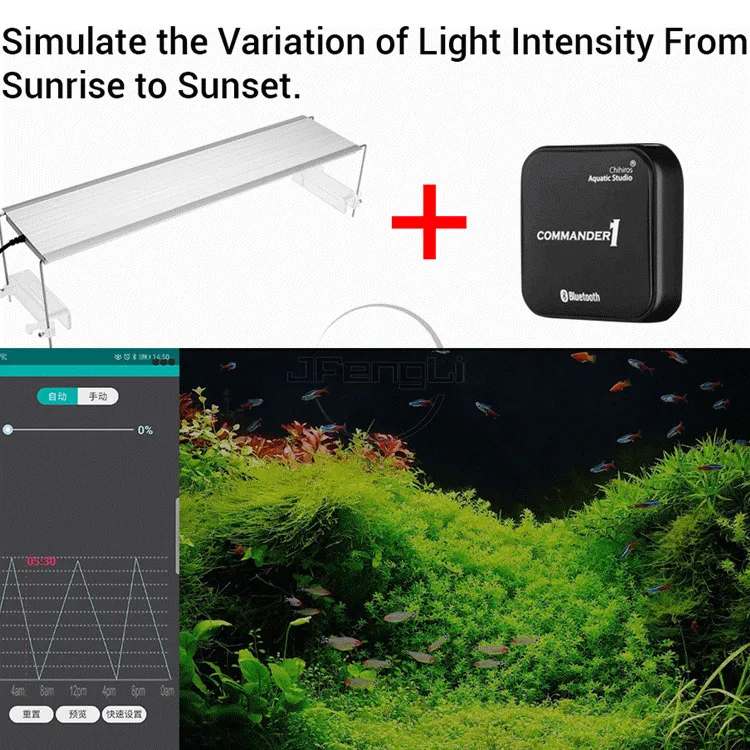 Chihiros RGB серия светодиодный светильник ing система растительный светильник водяное растение для аквариума многоцветные растения Commander Smart GVE Plug
