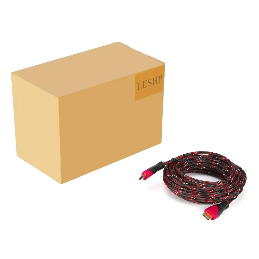 

5 pcs 8m HDMI Cable video cables gold plated 1.4V 1080P 3D Connective Cable for HDTV splitter switcher