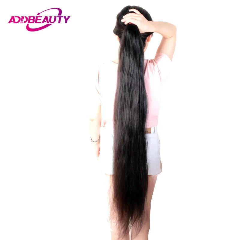 Addbeauty, 30, 32, 34, 36, 38, 40 дюймов, бразильские волосы remy, волнистые пряди, прямые человеческие волосы для наращивания, натуральный цвет, двойной рисунок